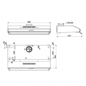 Faber 2740 PB SRM X A60 páraelszívó inox