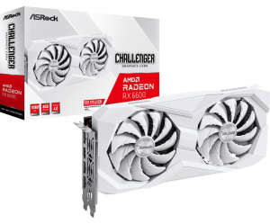 ASRock Radeon RX 6600 Challenger White 8GB videokártya (RX6600 CLW 8G)