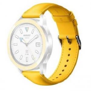 Xiaomi Watch Strap bőr szíj 22mm sárga (BHR7881GL)