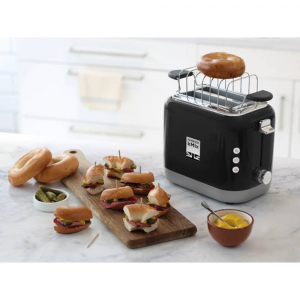 Kenwood Home Appliance TCX751BK Kenyérpirító 2 égő, Bagel funkcióval, Zsemle feltéttel, fekete, 0W23011054