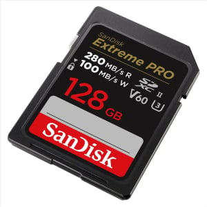 128GB Sandisk Extreme PRO SDXC memóriakártya V60 UHS-II U3 (SDSDXEP-128G-GN4IN / 215492)