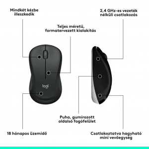 Logitech MK540 Advanced vezeték nélküli billentyűzet + optikai egér (920-008690)