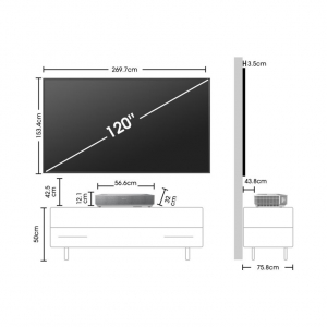 Hisense 120L5HA 120" 4K UHD Smart Lézer TV