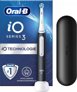 Oral-B iO3 elektromos fogkefe utazó tokkal matt fekete (8006540731536)