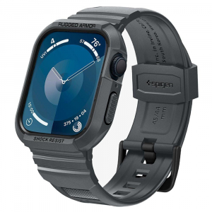 Spigen Rugged Armor Pro Apple Watch Series 9/8/SE2/7/6/SE/5/4 (45/44mm) v&eacute;dőtok sz&iacute;jjal s&ouml;t&eacute;tsz&uuml;rke (ACS07387)