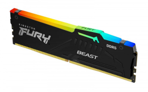 16GB 5600MHz DDR5 RAM Kingston Fury Beast RGB CL40 (KF556C40BBA-16)