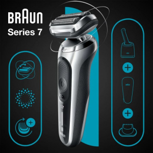 Braun Series 7 71-S7200cc Wet&Dry borotva SmartCare tisztító- és töltőegységgel ezüst-fekete