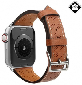 Gigapack Apple Watch Ultra 2 49mm nagy val&oacute;di bőr p&oacute;tsz&iacute;j barna (GP-149384)