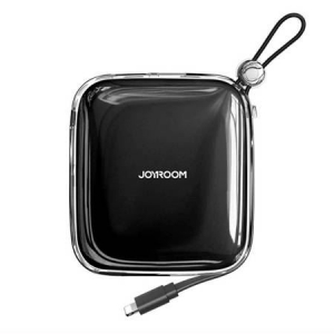 Joyroom JR-L005 Power Bank 10000mAh 12.5 W beépített Lightning kábel fekete (6956116725259)