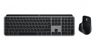Logitech MX Keys Combo for Mac vezeték nélküli US Bluetooth billentyűzet és egér szett Space Grey (920-012845)