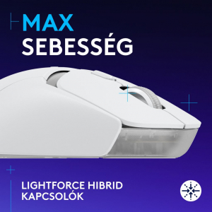 Logitech G309 LIGHTSPEED vezeték nélküli Gaming egér fehér (910-007207 / 910-007208)