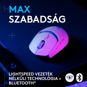 Logitech G309 LIGHTSPEED vezeték nélküli Gaming egér fehér (910-007207 / 910-007208)