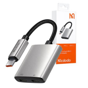 Mcdodo 2in1 audio adapter USB-C - 2x USB-C (CA-5570)