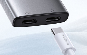 Mcdodo 2in1 audio adapter USB-C - 2x USB-C (CA-5570)