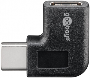 Goobay USB-C - USB-C adapter 90&deg; fekete (45402)