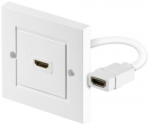 Goobay HDMI fali aljzat fehér (51722)