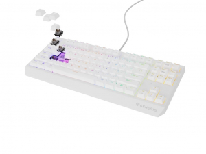 Genesis Thor 230 TKL US Outemu Brown Gaming billentyűzet feh&eacute;r (NKG-2080)