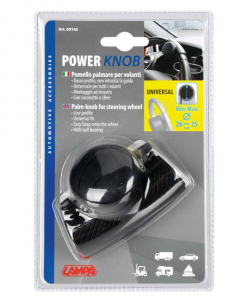 Lampa Power-Knob Kormánytekerő fekete (0100142)