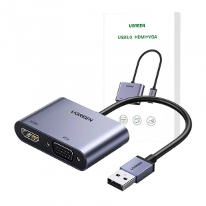 UGREEN CM449 USB-A 3.0 - HDMI/VGA adapter (058741)