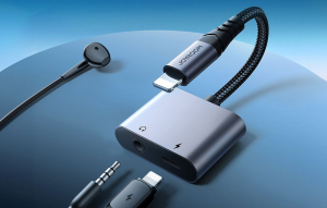 Joyroom SY-L01 2-in-1 Lightning - 3.5mm + Lightning adapter