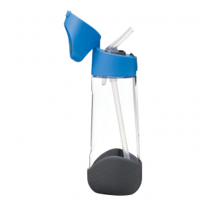 B.Box kulacs szívószállal 600ml kék-szürke (9353965002246)