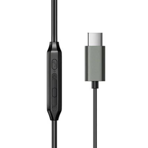 JoyRoom JR-EC06 USB-C vezet&eacute;kes f&uuml;lhallgat&oacute; fekete