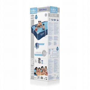 Bestway merevfalú medence vízforgatós szűrűvel 300x201x66cm (56420)