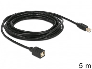 Delock 83429 USB 2.0 B apa > B anya hosszabbító kábel 5 m