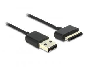 Delock DL83451 Szinkron- és töltőkábel USB 2.0 -> ASUS Eee Pad 40 pin 1m fekete