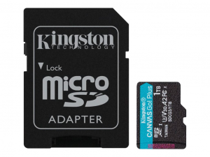 1TB microSDXC Kingston Canvas Go! Plus UHS-I U3 V30 A2 + adapter (SDCG3/1TB)