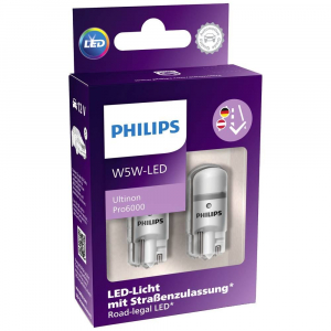 Philips Ultinon Pro6000 W5W 12 V LED fényforrás (11961HU60X2)