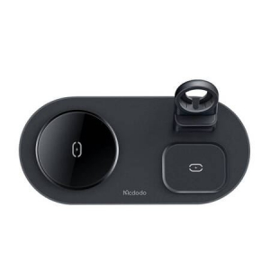Mcdodo CH-7061 3 az 1-ben vezetéknélküli töltő (mobil - TWS - Apple óra) 15W fekete