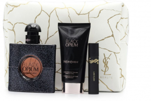 Yves Saint Laurent Black Opium EDP 50ml + testápoló 50ml + szempillaspirál 2,6ml ajándékcsomag Hölgyeknek