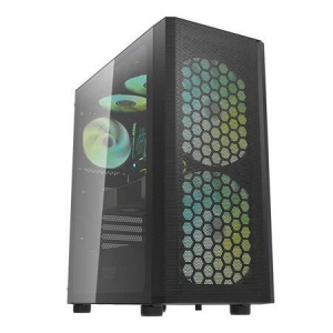 Darkflash DK360 számítógépház + 3db ARGB hűtőventilátor fekete