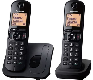 Panasonic KX-TGC212PDB DUO DECT hívóazonosítós telefon fekete