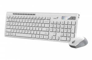 Genius SlimStar 8230 vezeték nélküli billentyűzet fehér + egér (31340015404)