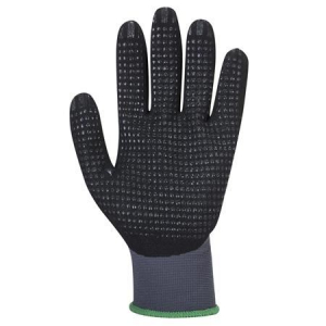 PORTWEST DermiFlex Ultra Plus nylon védőkesztyű L-es méret szürke-fekete (A353G8RL)