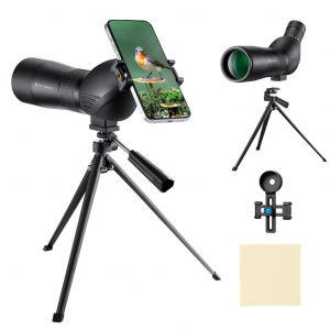 K&F Concept 20-60X60 BAK4 45 fokos spektív telefonadapterrel állvánnyal és hordtáskával (KF-033-033V1)