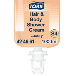 Tork Luxury S4 rendszer foly&eacute;kony szappan tusol&aacute;shoz &eacute;s hajmos&aacute;shoz 1 liter (424661)