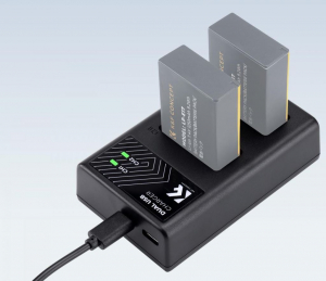 K&F Concept LC-E17 akkumul&aacute;tor t&ouml;ltő 2db LP-E17 akkumul&aacute;torhoz (KF-28-0008)