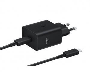 Samsung EP-T4511XBEGEU hálózati töltő 45W + USB-C - USB-C kábel fekete
