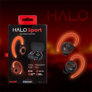Maxell Halo Sport Bluetooth fülhallgató fekete (348484)