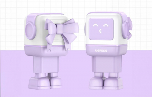 Ugreen Nexode RG 2xUSB-C + USB-A hálózati töltő (Robot GaN) 65W lila (35291)