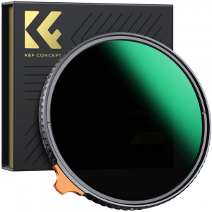 K&F Concept NANO-X Slim HD VARIO ND 2-400 változtatható szürkeszűrő 49mm (KF-01-1458)