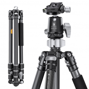 K&F Concept X254C4+BH-30 karbon állvány + monopod (KF-09-116)