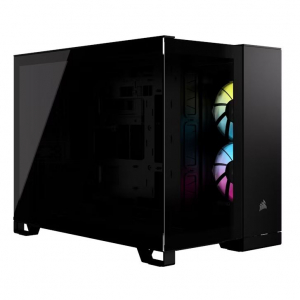 Corsair iCUE LINK 2500X RGB t&aacute;p n&eacute;lk&uuml;li ablakos mATX h&aacute;z fekete (CC-9011267-WW)