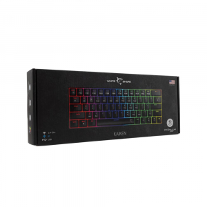 White Shark W029932 Premium KAIKEN-B/R-US vezeték nélküli mechanikus gamer billentyűzet fekete (WS GK-003111B/R-US)