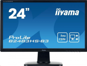 24" iiyama ProLite B2483HS-B3 monitor fekete - felújított!