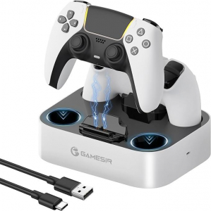 GameSir Dual charging Station Pro PS5 DualSense töltő fehér-fekete (HRG9410)