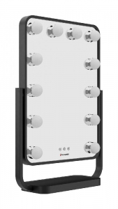 Humanas HS HM01 sminkt&uuml;k&ouml;r LED vil&aacute;g&iacute;t&aacute;ssal fekete (HUHS2590)